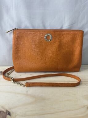 Mandarina Duck Orange Leather Crossbody Bag Women’s Shoulder Bag